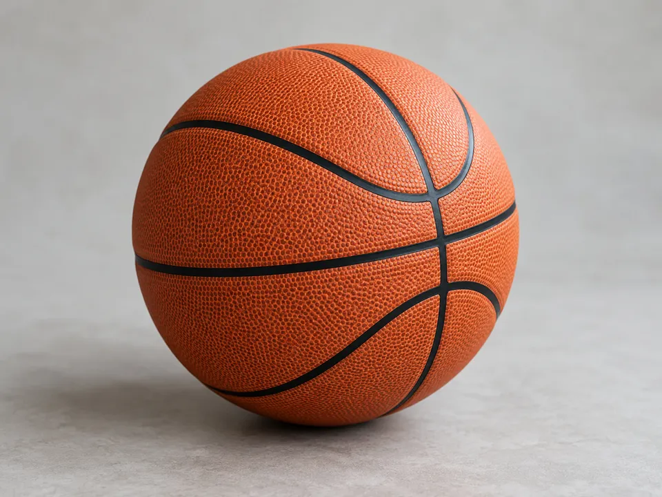 AI-generated illustration: basketball for sports practice.