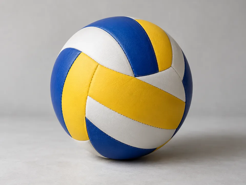AI-generated illustration: volleyball for sports practice.