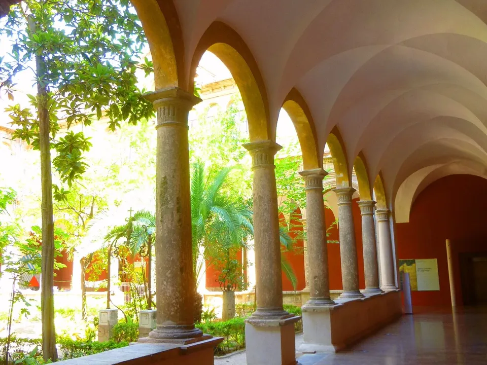 Renaissance cloister of Centre del Carme in Valencia.